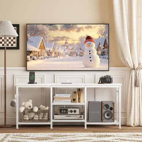 YGEOMER espacio para consolas y equipos, distribución práctica para tu sala.