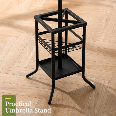 Yoobure perchero base firme y estable para ropa pesada.