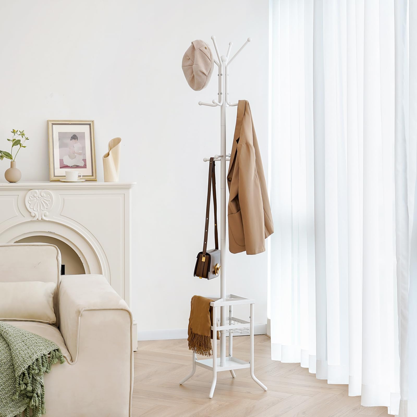 Yoobure perchero disponible en tres colores para combinar con tu espacio.