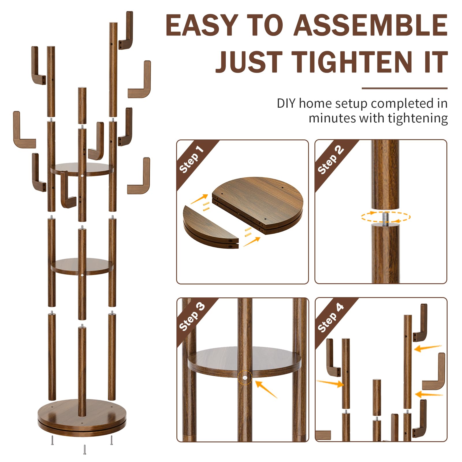 Yoobure montaje sencillo con piezas etiquetadas y guía.