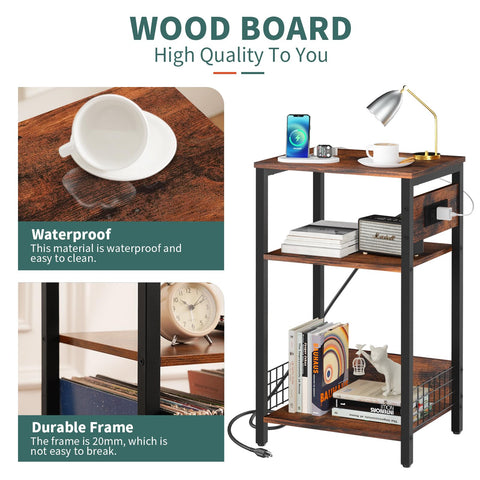 Yoobure uso versátil como mesa auxiliar o mesita de noche.