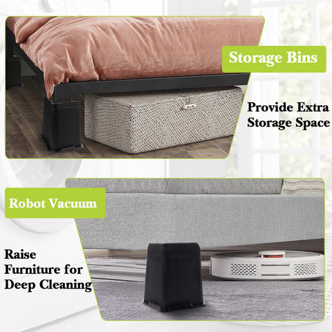 Uso versátil para camas, mesas y sofás con elevadores Yookwutar