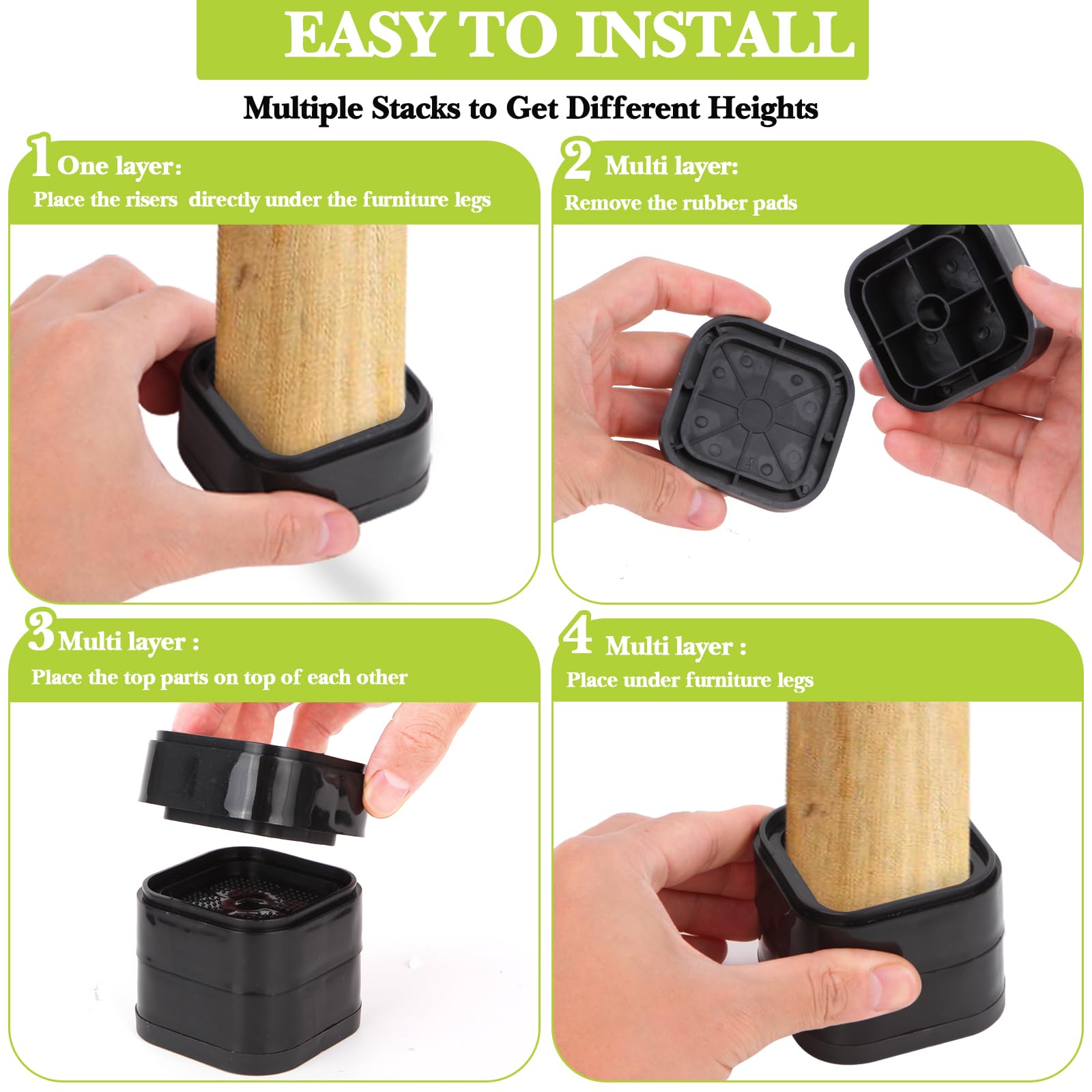 Reduccion de deslizamiento gracias a la base de goma y top bumps.