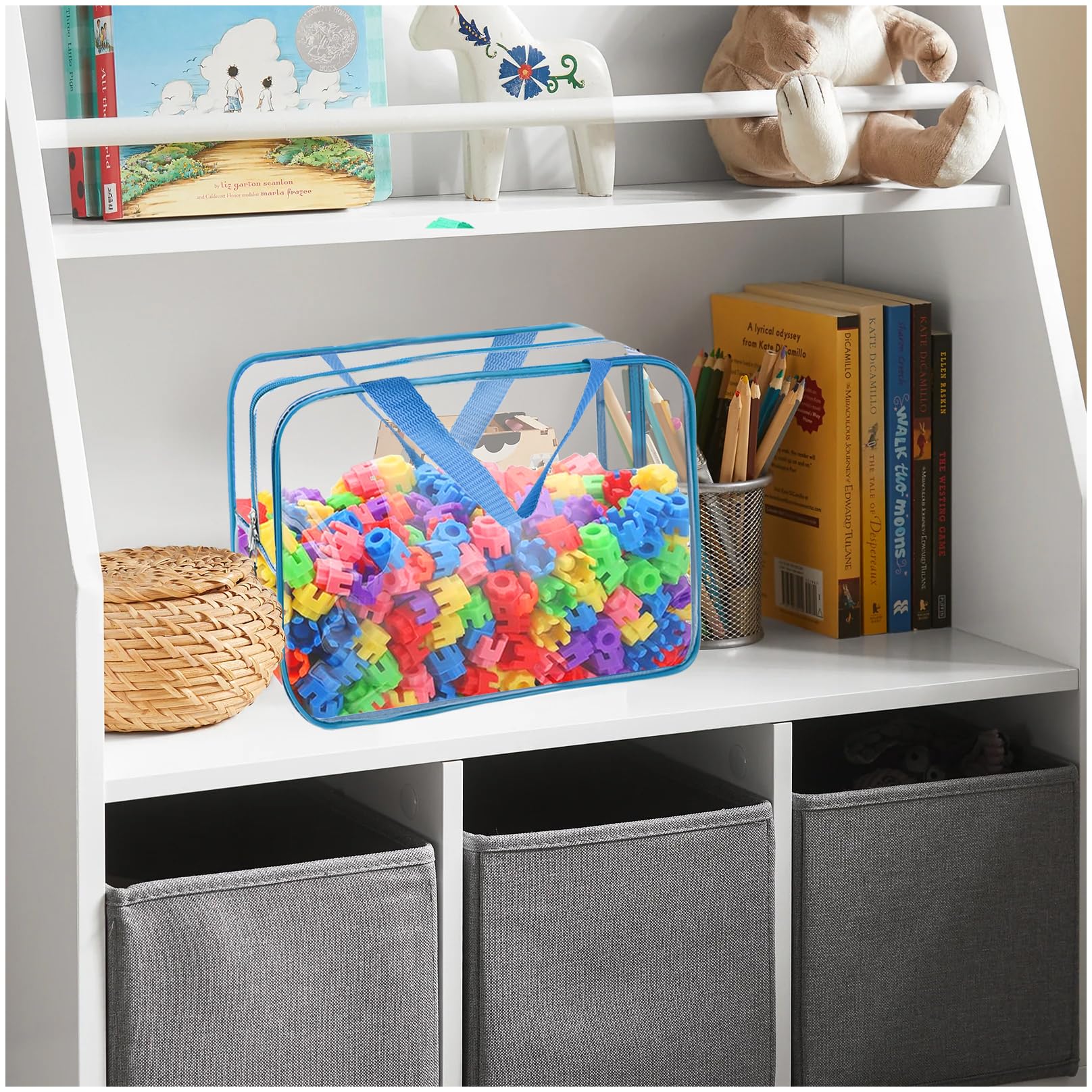 Uso práctico en viajes y aulas con las bolsas transparentes de YOPCDJ.