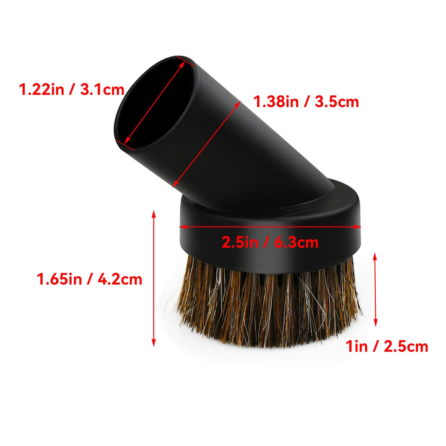 Cepillo Yuntop de 32 mm para aspiradora, limpieza precisa sin rayar.