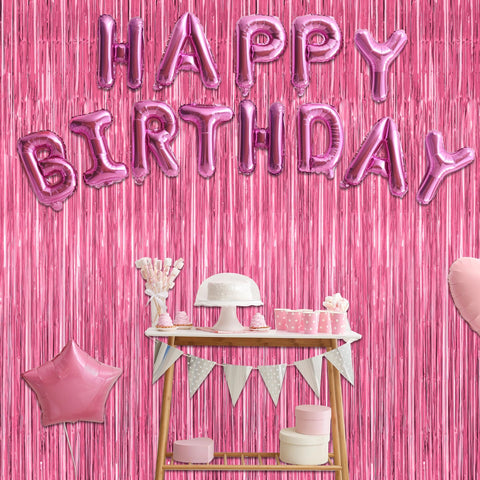 ZATAYE ambientacion romantica rosada para bodas aniversarios y fiestas.