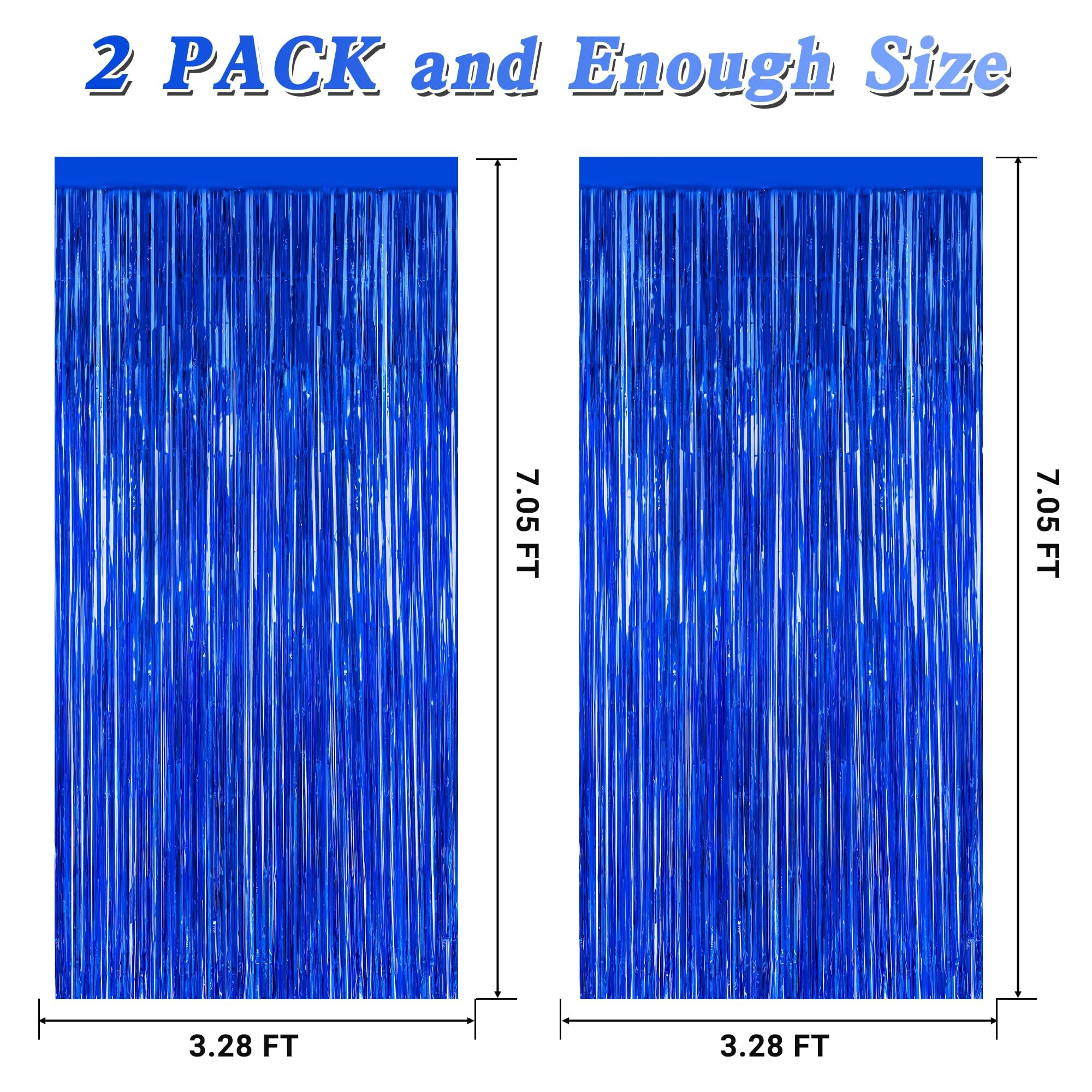 Fondo flecos azul marino de ZATAYE, aporta brillo sutil para fiestas y sesiones.