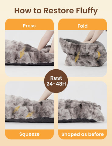 ZonLi Almohada cuerpo expansión tras desempaque para plenitud.