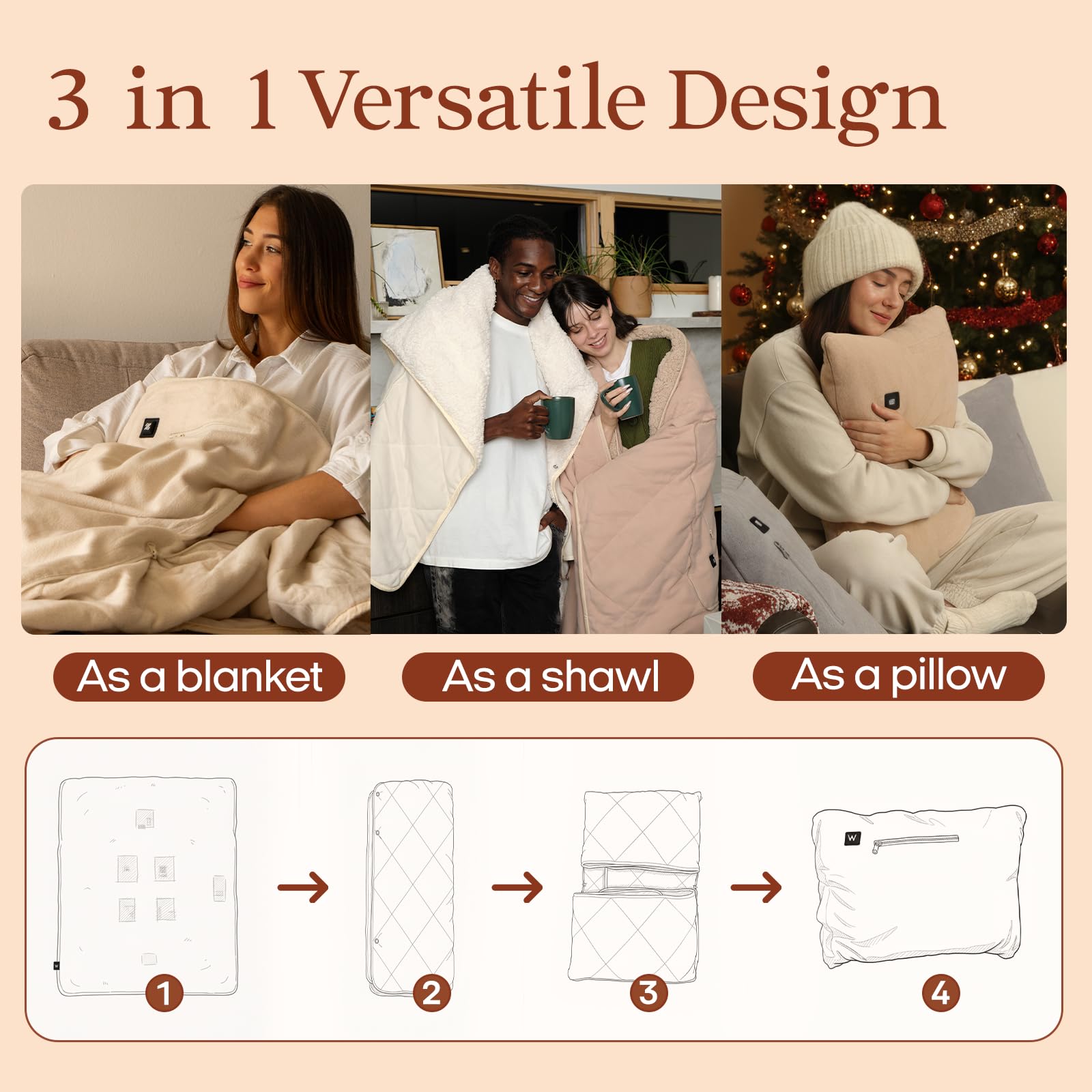 Uso en camping y coche con total comodidad gracias a su libertad.