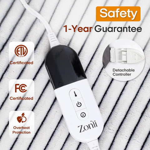 Manta ZonLi calefacción con 6 niveles de calor adaptables