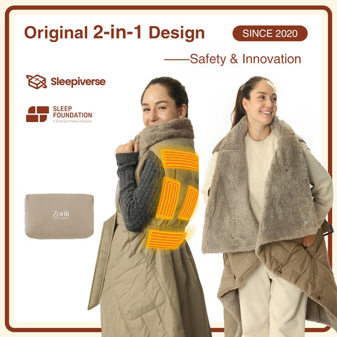 ZonLi Manta portátil sin cables ideal para viajar y camping